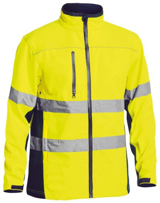 Bisley TAPED HI VIS SOFT SHELL JACKET BJ6059T Thumbnail