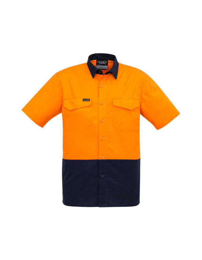 Syzmik Men's Rugged Cooling Hi Vis Spliced S/S Shirt Thumbnail