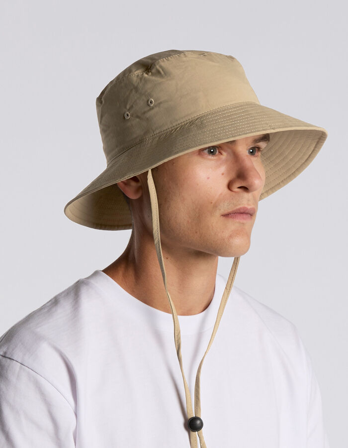 Nylon Wide Brim Bucket Hat 1174 Thumbnail