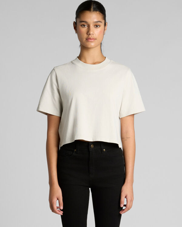 Wo's Heavy Faded Crop Tee 4089 Thumbnail