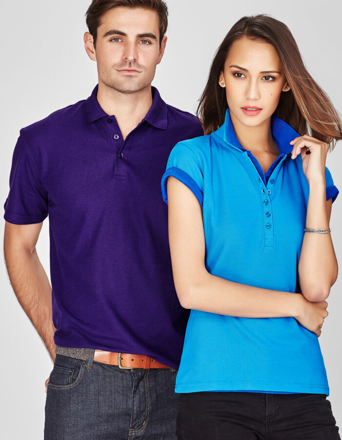 Mens Biz Collection Pique Knit Polo Thumbnail