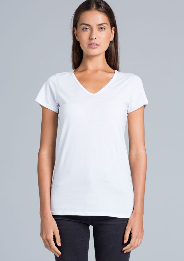 Wo's Bevel V Neck Tee (Clearance) Thumbnail