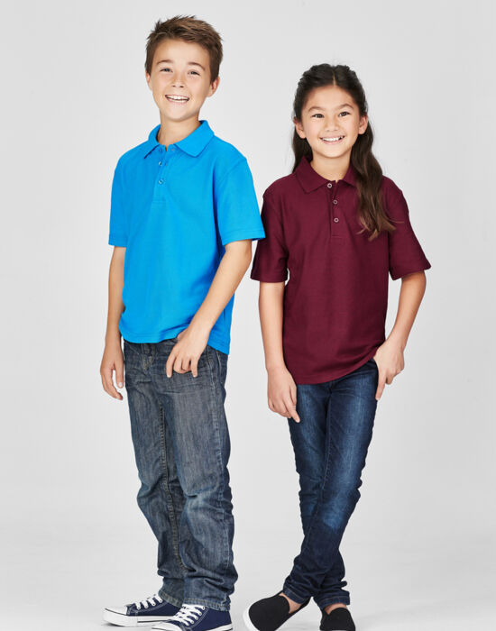 Kids Biz Collection Pique Knit Polo Thumbnail