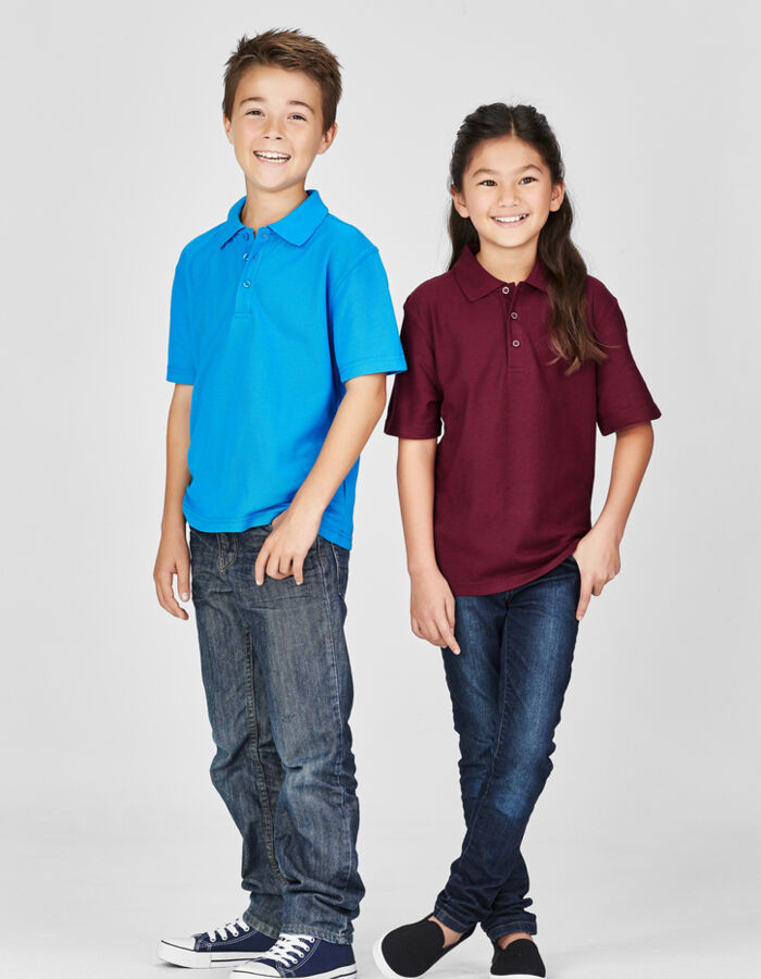 Kids Biz Collection Pique Knit Polo Thumbnail
