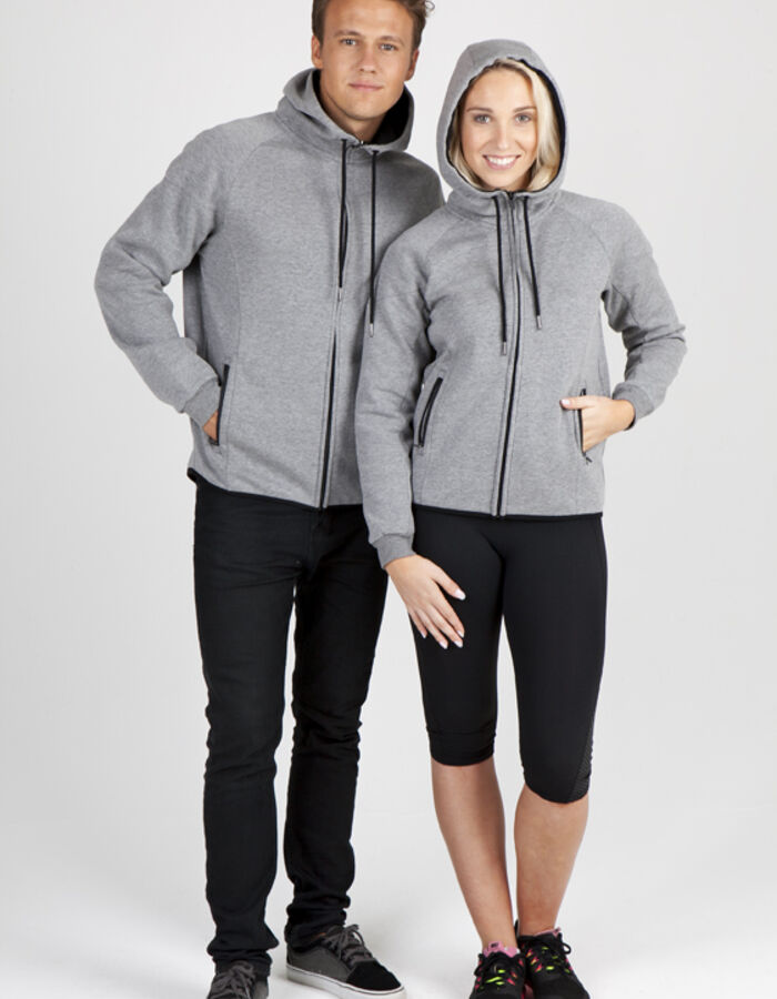 Womens 320gsm Soft cotton/bonded polar fleece Hoodie Thumbnail