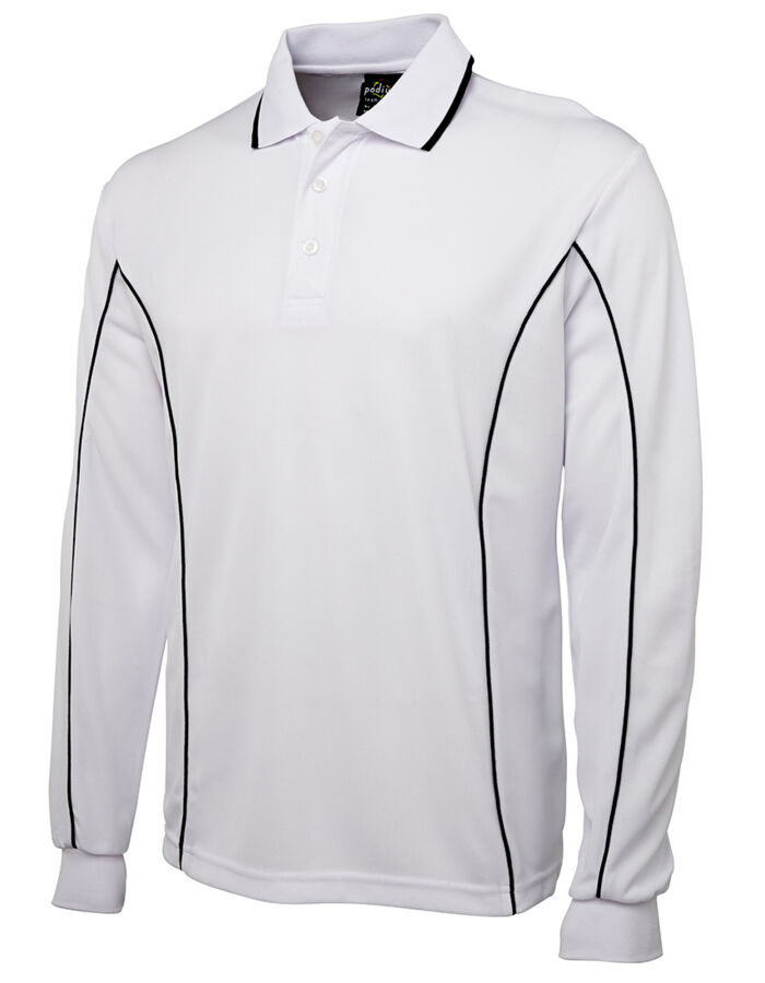 7PIPL L/S Piping Polo Thumbnail