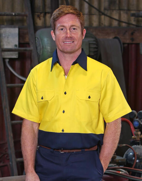 SW53 COTTON DRILL SAFETY SHIRT Thumbnail