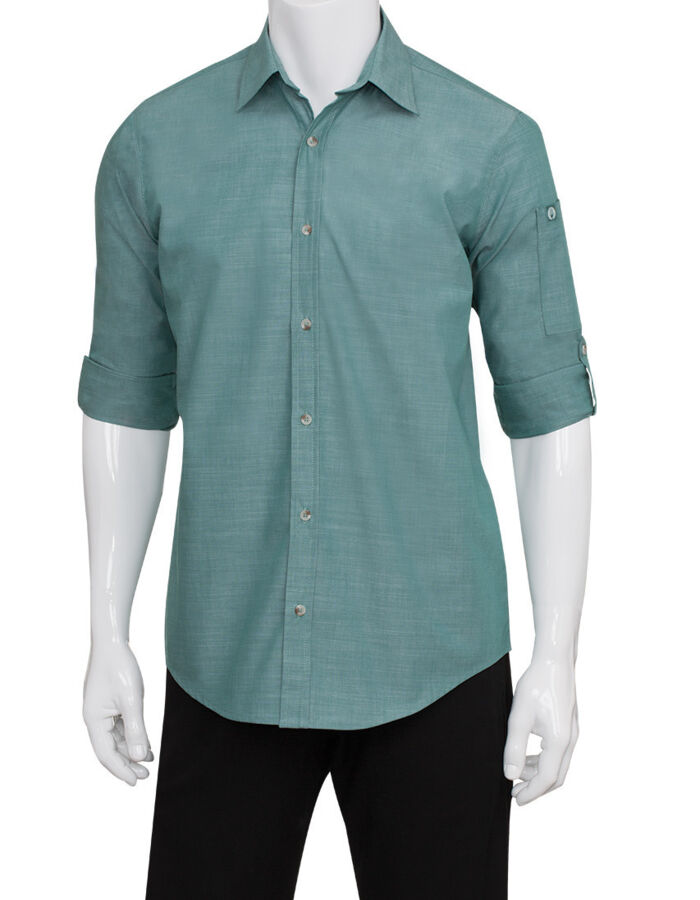 Chefworks Mens Chambray Shirt Thumbnail