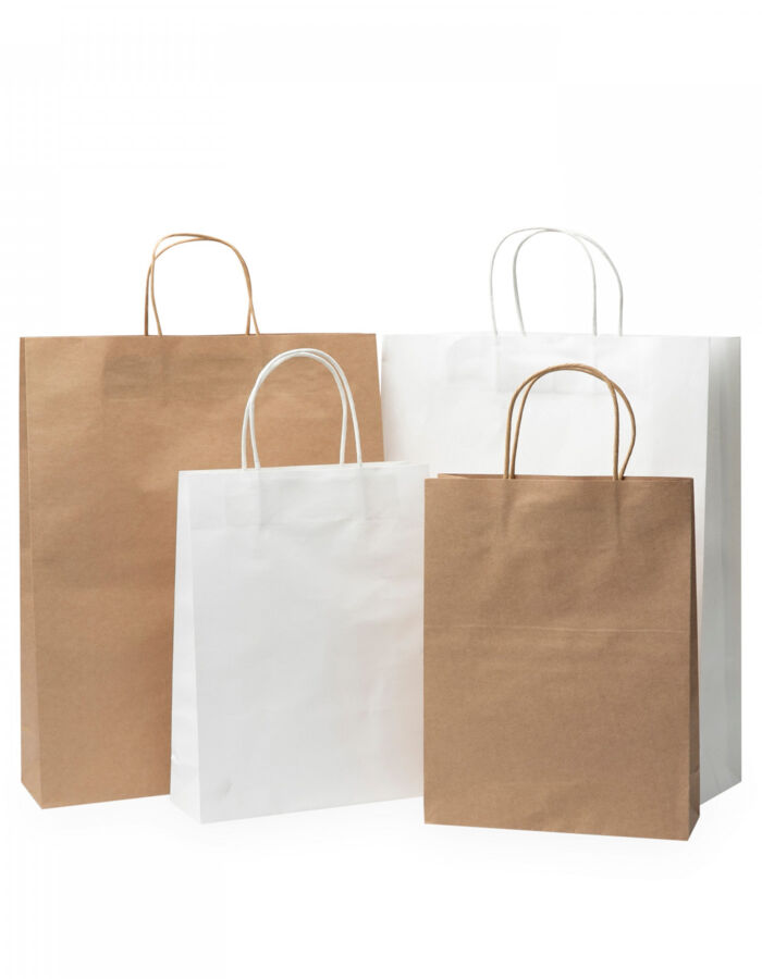 Paper Bag 200mm w x 290mm h Gusset 80mm Thumbnail