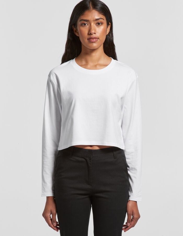 AS Colour Crop Longsleeve Tee (Clearance) Thumbnail