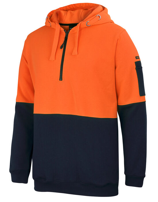 JB's Wear Hi Vis 1/2 Zip Hoodie Thumbnail