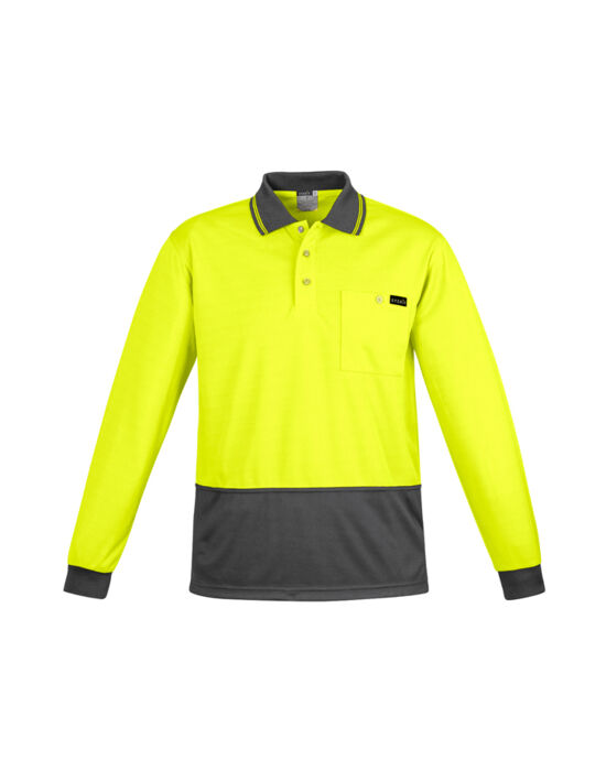 Syzmik Workwear Mens Comfort Back L/S Polo ZH410 Thumbnail