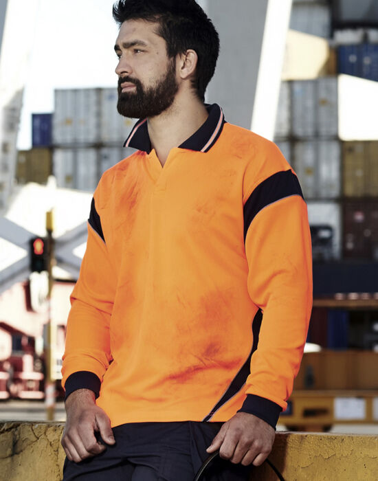 Syzmik Workwear Mens Hi Vis Aztec Polo ZH249 Thumbnail