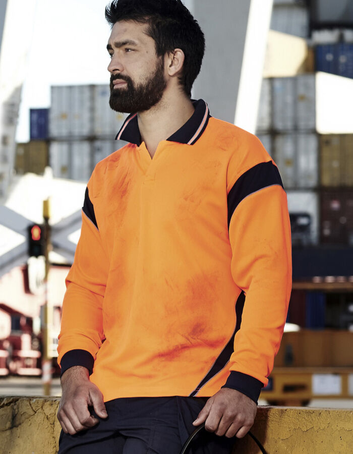 Syzmik Workwear Mens Hi Vis Aztec Polo ZH249 Thumbnail