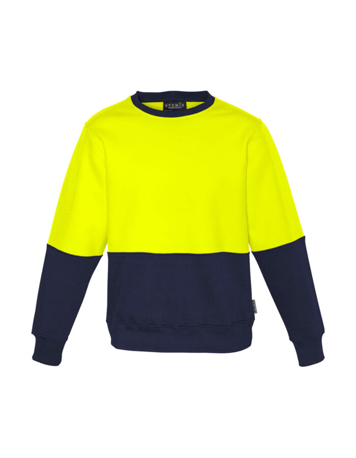 Syzmik Workwear Unisex Hi Vis Crew Sweatshirt ZT475 Thumbnail