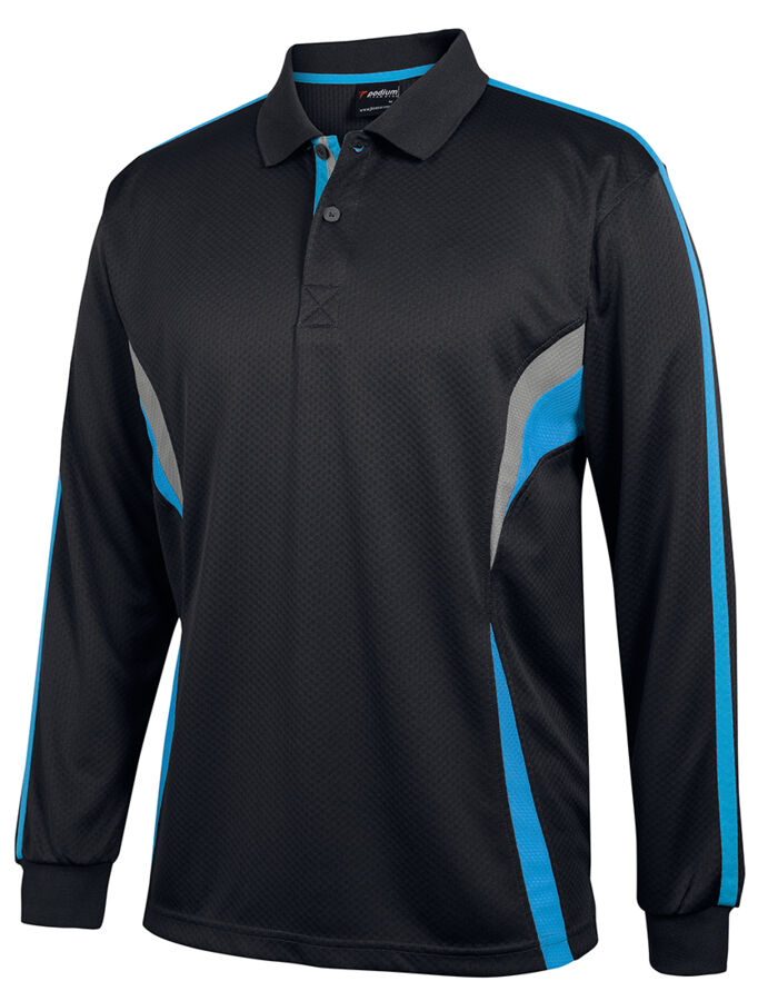 JB's Podium Poly Cooldry Longsleeve Polo Thumbnail