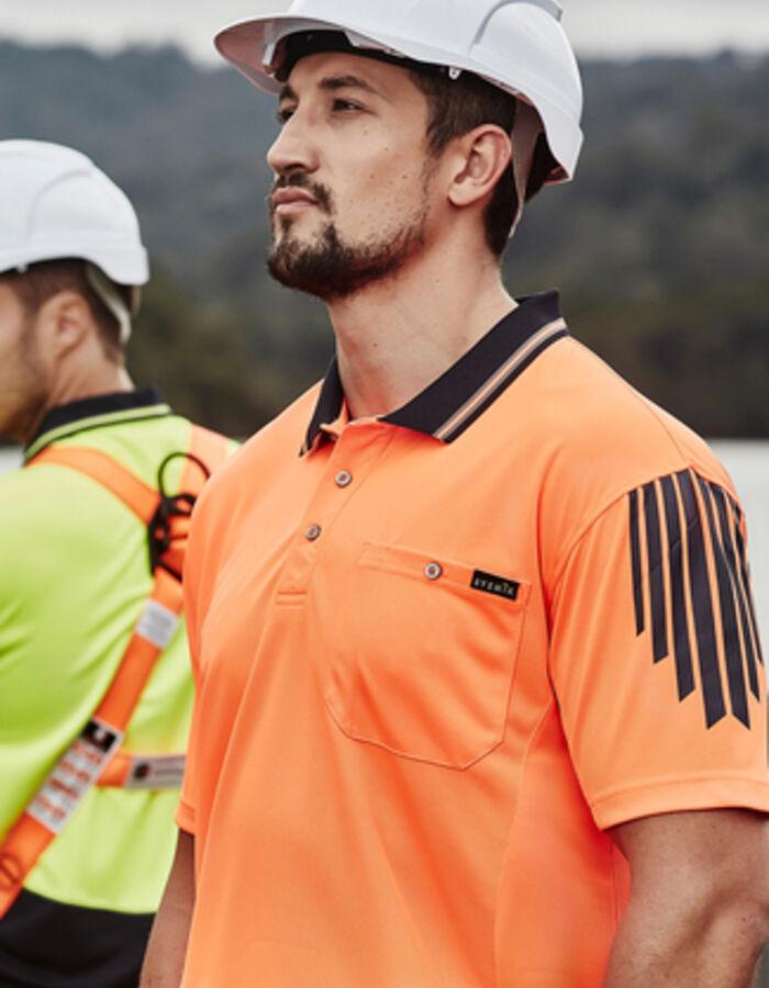 Sysmik Mens Hi Vis Flux Short Sleeve Polo Thumbnail