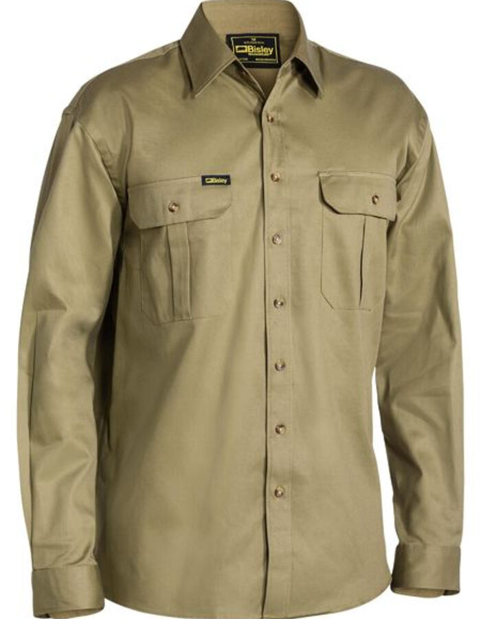 Bisley BS6433 L/S Cotton Drill Shirt Thumbnail
