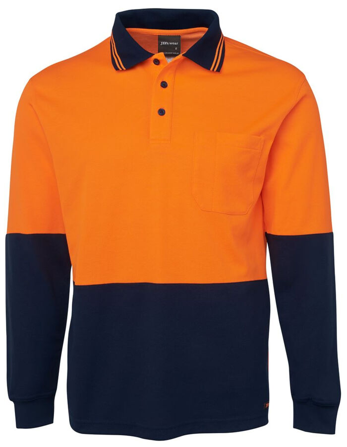HI VIS L/S Cotton Back Polo Thumbnail