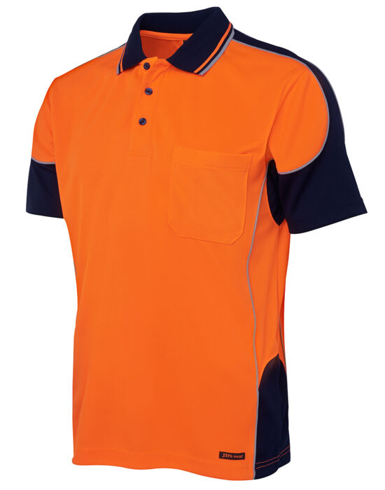 HI VIS Contrast Piping Polo Thumbnail