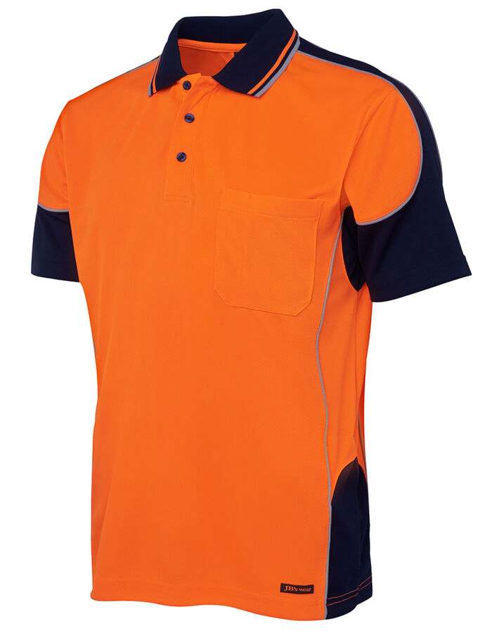 HI VIS Contrast Piping Polo Thumbnail