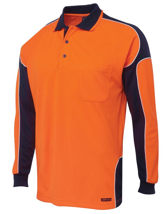 HI VIS L/S ARM PANEL POLO Thumbnail