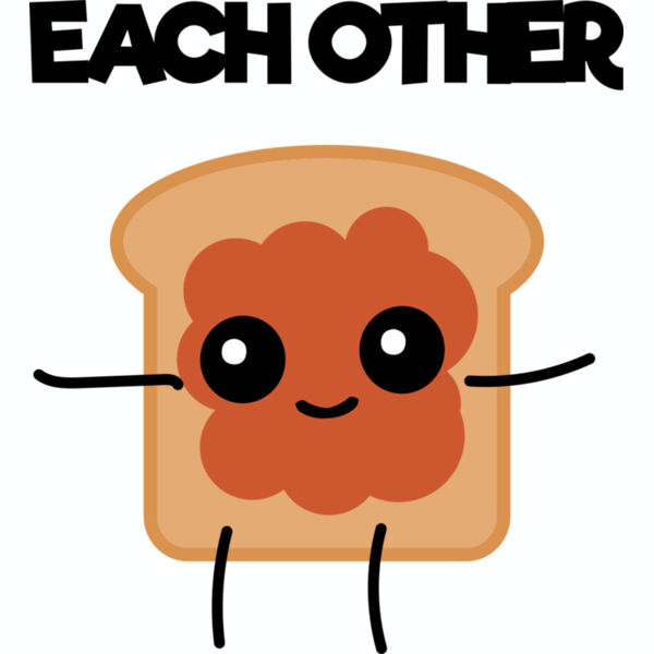PB & J Love Couple RIGHT - Customisable Thumbnail