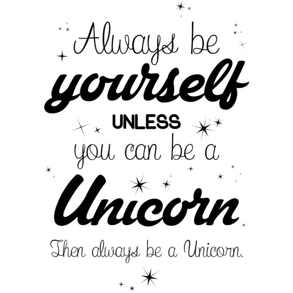 Always Be Yourself Unicorn Thumbnail
